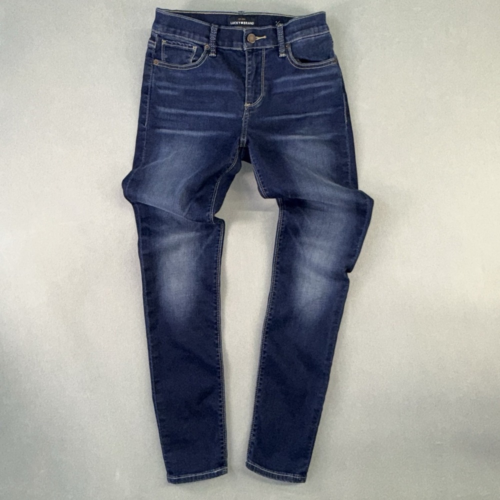 Women's Lucky Brand Brooke Legging Mid Rise Stretch Blue Denim Jeans‎ Size 4x27